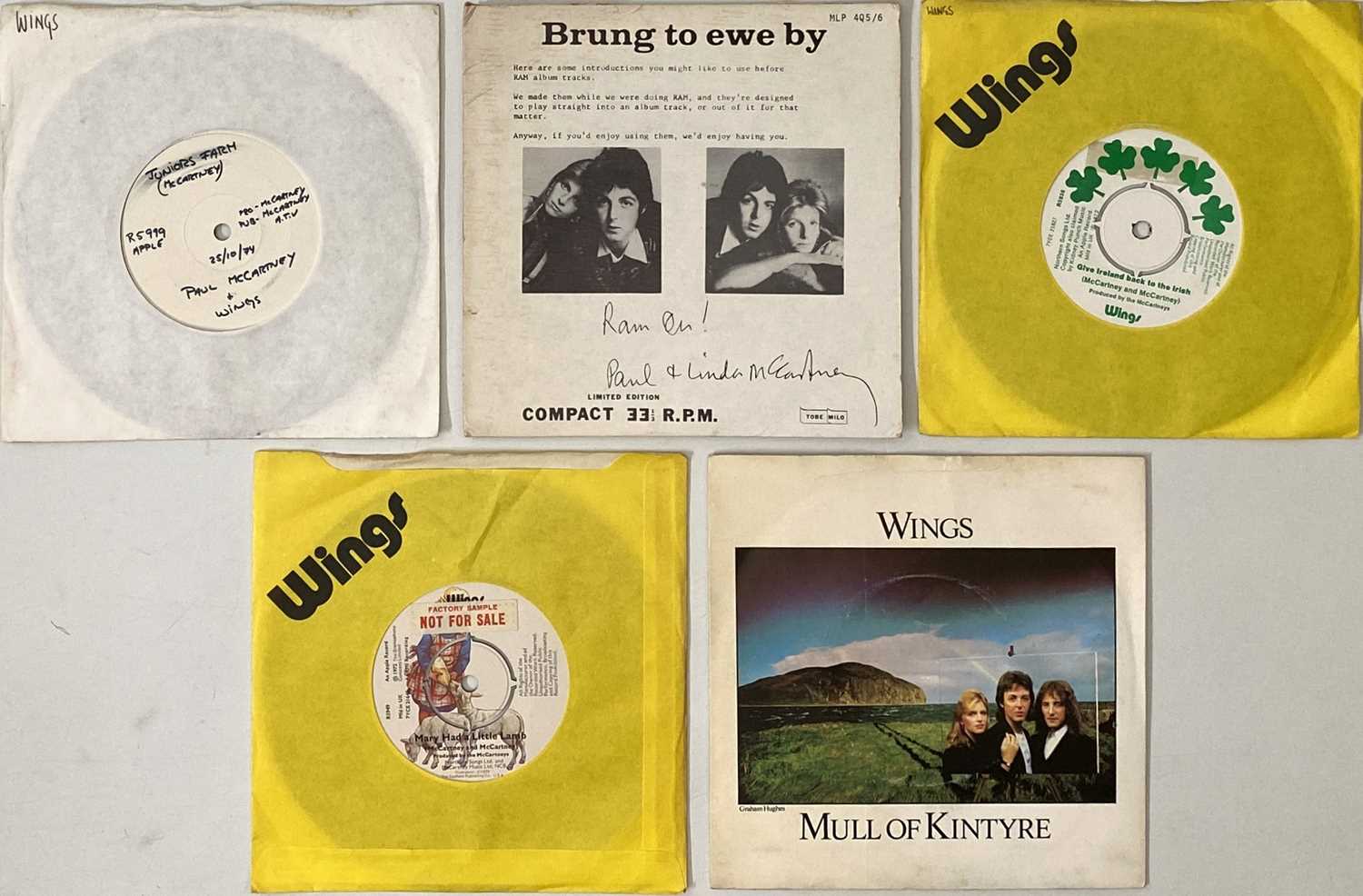 Lot 31 - PAUL MCCARTNEY/WINGS - 7" COLLECTION (INCLUDING TEST PRESSING)