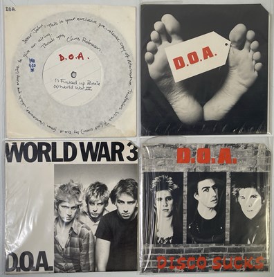 Lot 33 - D.O.A. - 7" COLLECTION (INCLUDING TEST PRESSING AND SEALED)