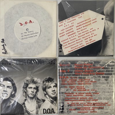 Lot 33 - D.O.A. - 7" COLLECTION (INCLUDING TEST PRESSING AND SEALED)