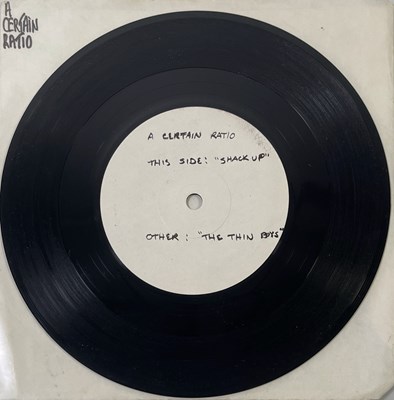 Lot 34 - A CERTAIN RATIO - 7" COLLECTION (INCLUDING LETTER FROM ANTHONY WILSON AND WHITE LABEL/TEST PRESSINGS)
