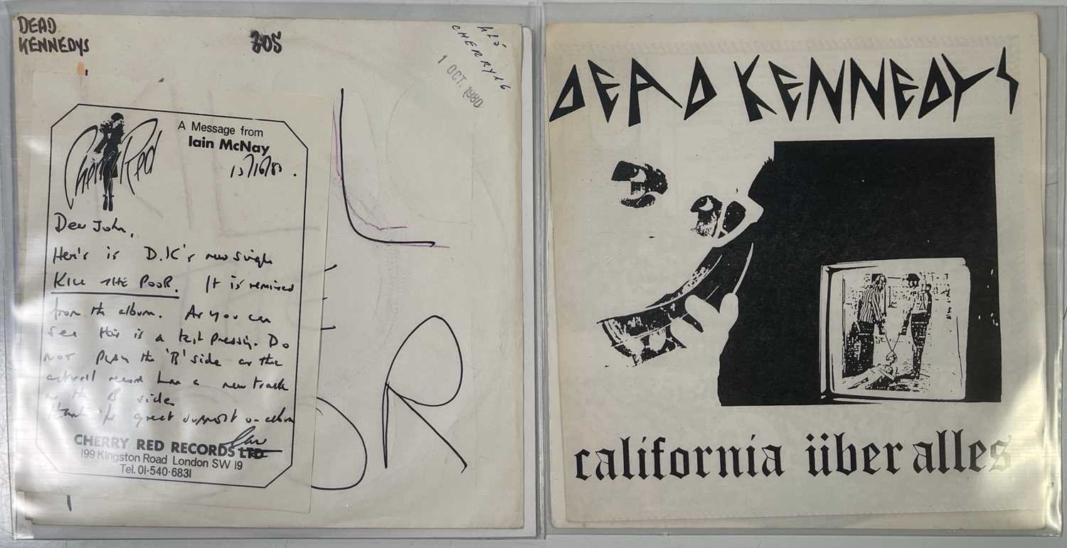 Lot 36 - DEAD KENNEDYS - CALIFORNIA UBER ALLES/KILL THE POOR 7" (FIRST/TEST PRESSINGS)