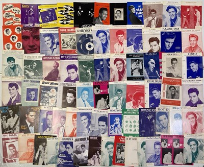 Lot 359 - ELVIS - MEMORABILIA INC SHEET MUSIC COLLECTION / OTHER RNR CONCERT PROGRAMMES / MONTHLYS ETC.