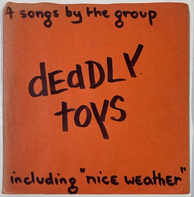 Lot 38 - DEADLY TOYS - NICE WEATHER EP (ORIGINAL ORANGE SLEEVE COPY WITH LETTER - DT 1)