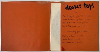 Lot 38 - DEADLY TOYS - NICE WEATHER EP (ORIGINAL ORANGE SLEEVE COPY WITH LETTER - DT 1)