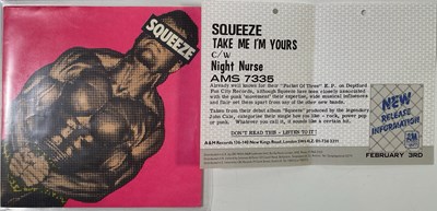 Lot 48 - SQUEEZE - 7" COLLECTION (INC. TEST PRESS AND PROMO MATERIAL)