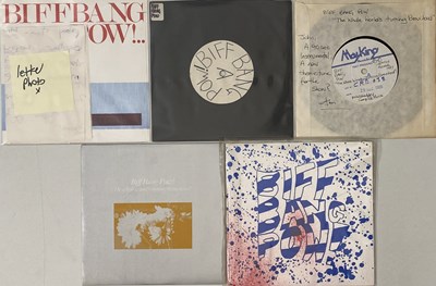 Lot 49 - BIFF BANG POW! - 7" COLLECTION (WITH ALAN MCGEE LETTER AND TEST PRESSINGS)
