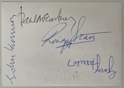 Lot 380 - THE BEATLES - SECRETARIAL SET OF SIGNATURES.