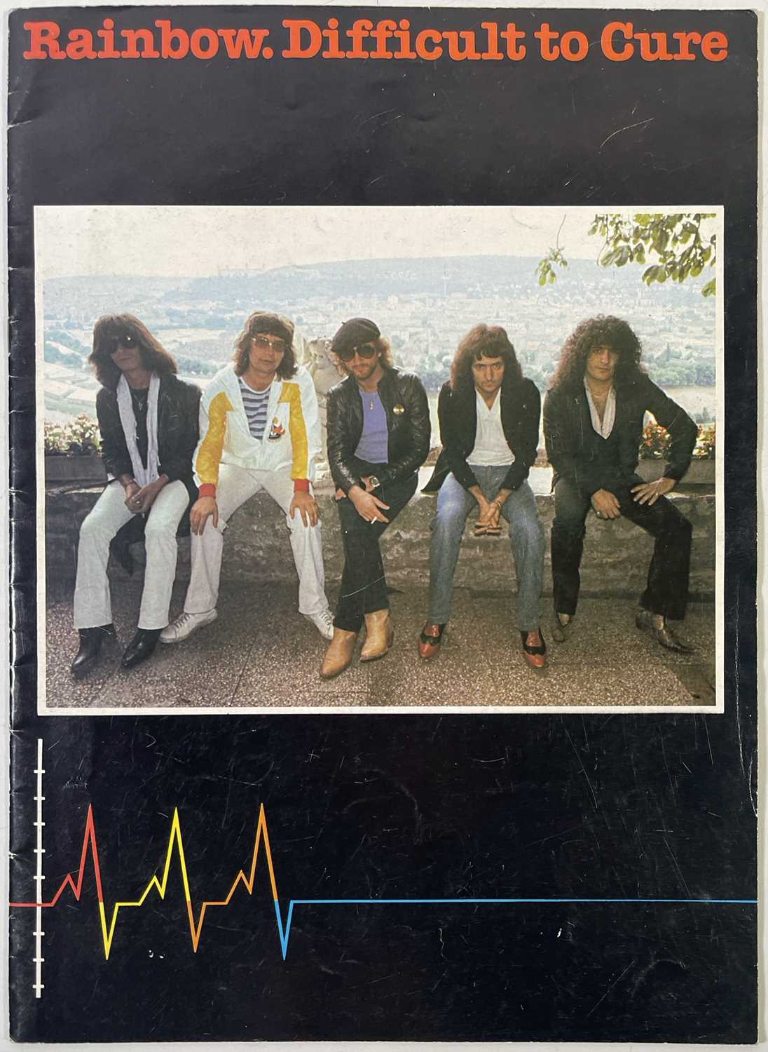 Lot 258 - RAINBOW - SIGNED PROGRAMME / BERNIE MARSDEN
