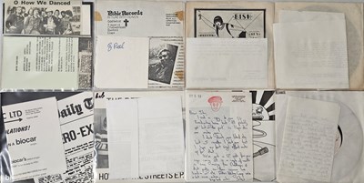 Lot 59 - PUNK/NEW WAVE/POWER POP - 7" COLLECTION (ALL WITH LETTERS/PROMO MATERIAL)