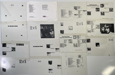 Lot 367 - THE ROLLING - CD ARTWORK TRANSPARENCIES AND TEST PRINTS.