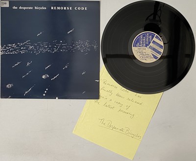 Lot 134 - THE DESPERATE BICYCLES - REMORSE CODE LP (ORIGINAL UK COPY WITH LETTER - REFILL RECORDS RR 6)