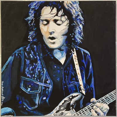 Lot 518 - RORY GALLAGHER - ORIGINAL WORK OF ART BY AARON MATTHEWS.