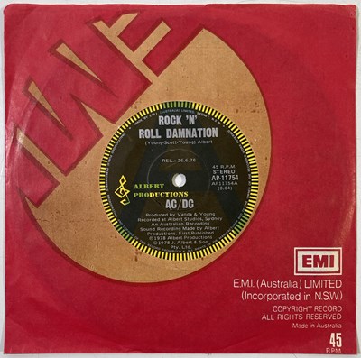 Lot 7 - AC/DC - ROCK 'N' ROLL DAMNATION 7" (ORIGINAL AUSTRALIAN PROMO COPY - ALBERT PRODUCTIONS AP-11754)