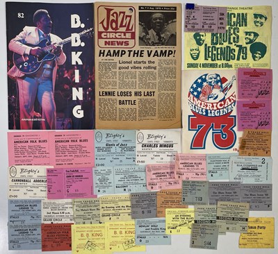 Lot 153 - JAZZ AND BLUES - 1960S/70S TICKET AND PROGRAMME COLLECTION.