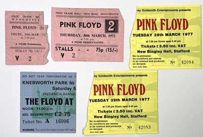Lot 534 - PINK FLOYD - 1970S TICKET COLLECTION.