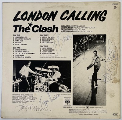 Lot 617 - THE CLASH - FULLY SIGNED COPY OF 'LONDON CALLING'.