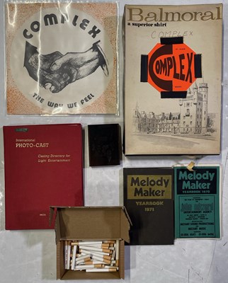 Lot 735 - BRITISH PSYCH - COMPLEX (DEROY/THE WAY WE FEEL ETC) - LARGE COLLECTION OF MEMORABILIA / PAPERWORK / DOCUMENTS.