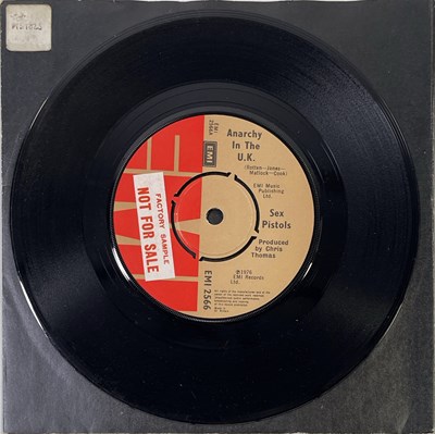 Lot 192 - SEX PISTOLS - ANARCHY IN THE UK 7" (UK CHRIS THOMAS MISCREDIT - FACTORY SAMPLE - EMI 2566)