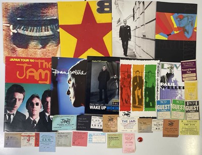 Lot 421 - THE JAM - CONCERT MEMORABILIA INC TICKET STUBS / PASSES / PROGRAMMES.