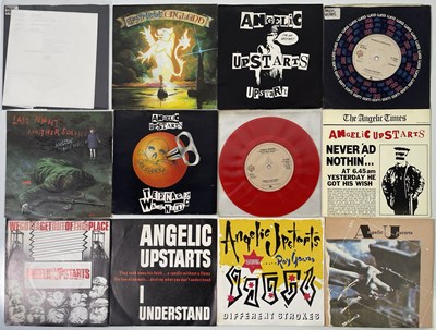 Lot 157 - ANGELIC UPSTARTS - 7" COLLECTION (WITH TEST PRESSING)