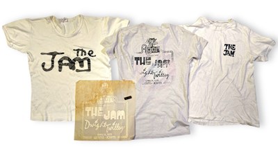 Lot 412 - THE JAM - COLLECTION OF ORIGINAL VINTAGE TOUR T-SHIRTS - WITH T-SHIRT TRANSFERS.