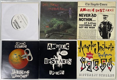 Lot 158 - ANGELIC UPSTARTS - 7" COLLECTION (WITH FIRST PRESSING MURDER OF LIDDLE TOWERS)