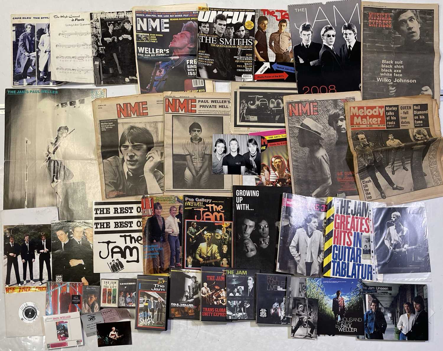 Lot 418 - THE JAM - MEMORABILIA INC CASSETTES