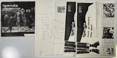 Lot 219 - IGANDA - MARK OF SLAVERY 7" (UK ORIGINAL W/ PRESS RELEASE/ LETTER - OTO1)