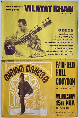 Lot 200 - MIRIAM MAKEBA - ORIGINAL 1967 CONCERT POSTER.