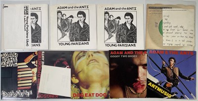Lot 162 - ADAM AND THE ANTS - 7" COLLECTION (INCLUDING PROMOS AND ACETATE)