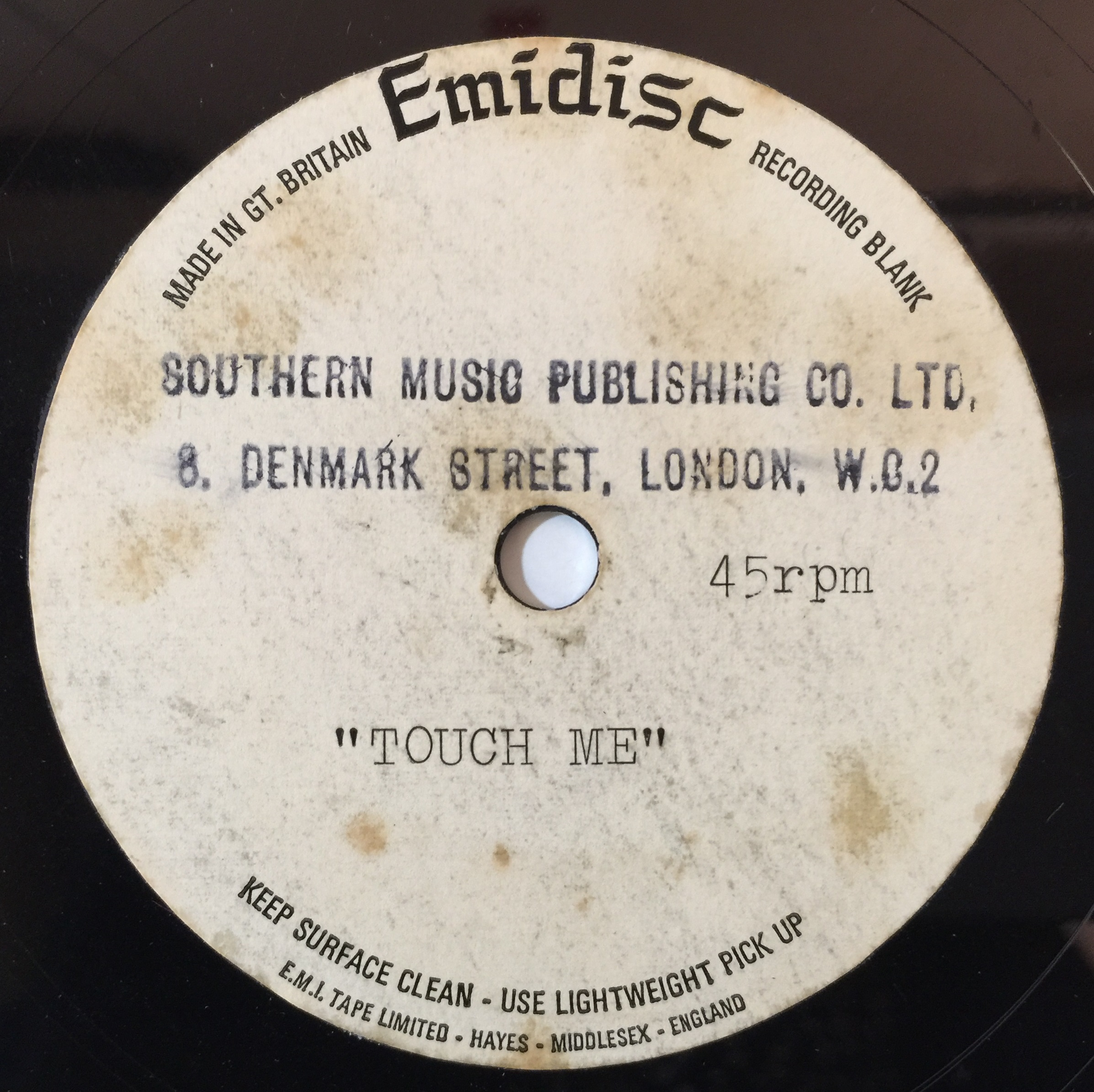 Lot 145 - NORTHERN SOUL/R&B/MOD 'DANCER' EMIDISC 7