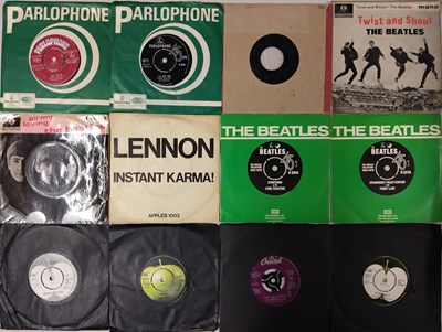 Lot 609 - THE BEATLES AND RELATED 7" COLLECTION