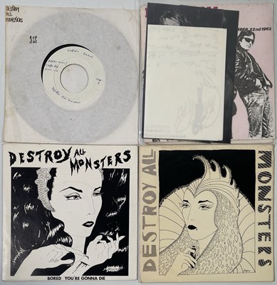 Lot 169 - DESTROY ALL MONSTERS - 7" COLLECTION (WITH TEST PRESSINGS/PROMO MATERIAL)