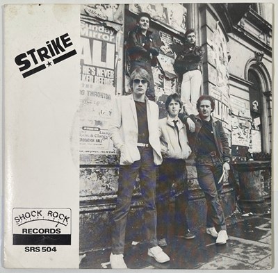 Lot 268 - STRIKE - RADIO SONGS 7" (UK ORIGINAL W/ LETTER TO JOHN/ PRESS RELEASE - SRS 504)