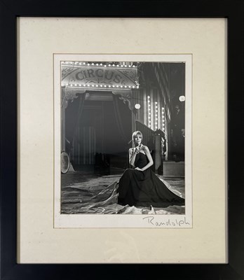 Lot 163 - MARIANNE FAITHFULL - MIKE RANDOLPH SIGNED PHOTOGRAPH.