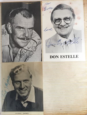 Lot 108 - ALBUM WITH AUTOGRAPHED PHOTOS / POSTCARDS - STARS OF THE 1950S.