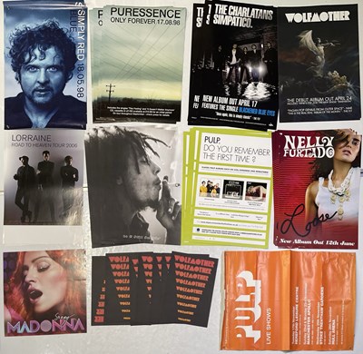 Lot 219 - POSTERS - PULP / MADONNA ETC.