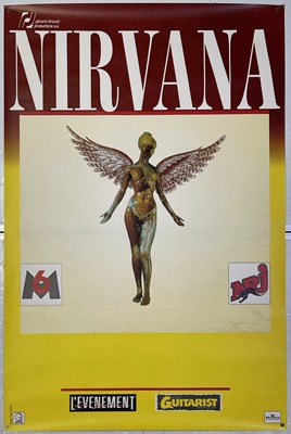 Lot 206 - NIRVANA FRENCH BLANK CONCERT POSTER.