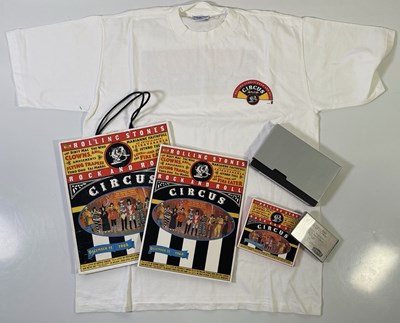 Lot 369 - THE ROLLING STONES - ROCK N ROLL CIRCUS - 1995 PRESS PACK INC T-SHIRT.