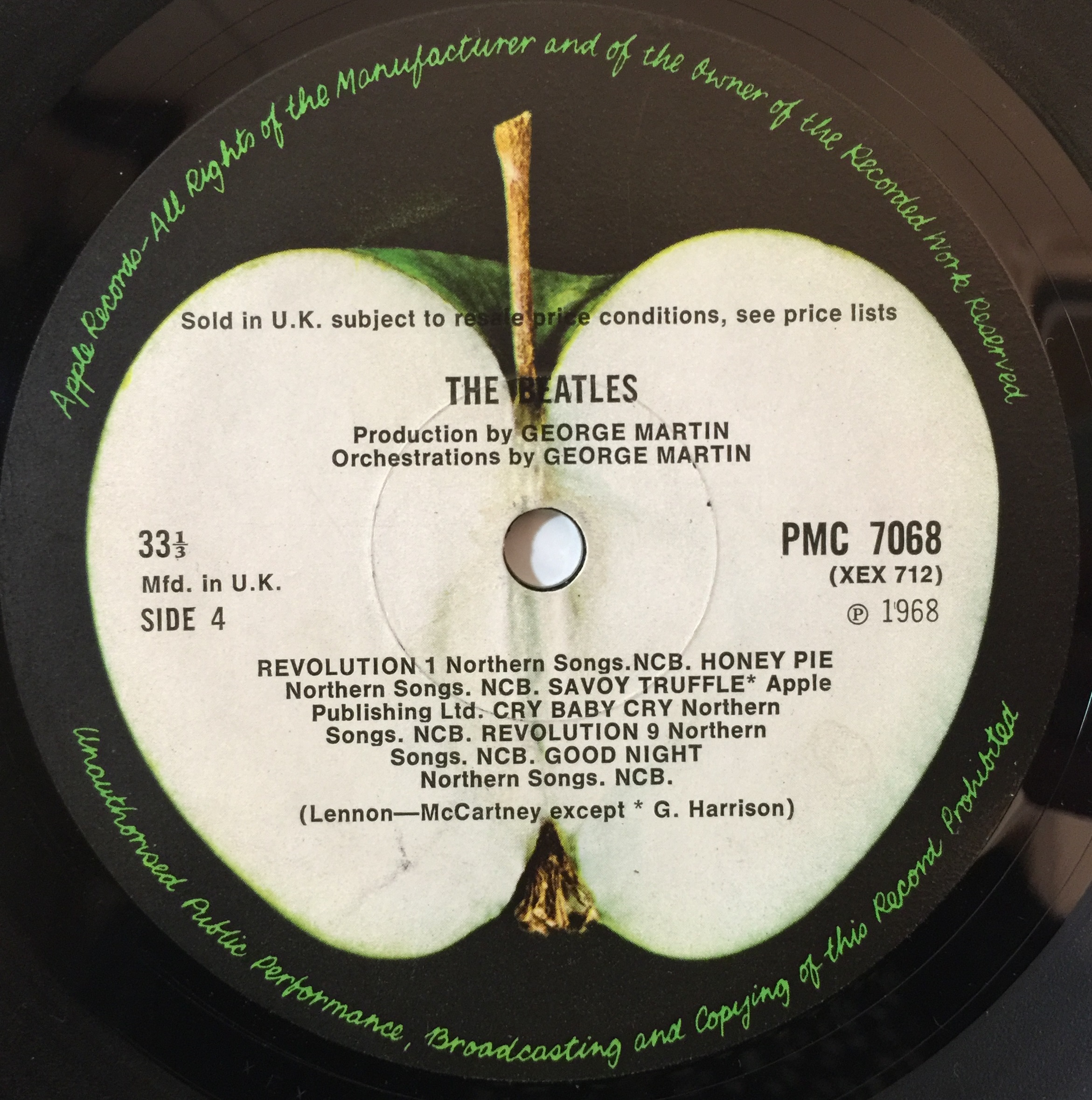 Lot 168 The Beatles White Album Lp Low Number Lot 168 The Beatles White Album Lp Low Number