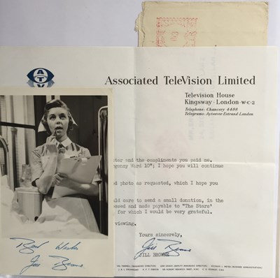 Lot 113 - SIGNED PHOTOS AND LETTERS - STARS OF THE 1950S.