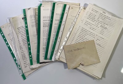 Lot 587 - NEW ORDER - COLLECTION OF BOOKING DOCUMENTS.