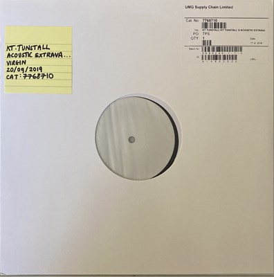 Lot 81 - KT TUNSTALL - ACOUSTIC EXTRAVAGANZA WHITE LABEL TEST PRESSING WITH SIGNED CARD.
