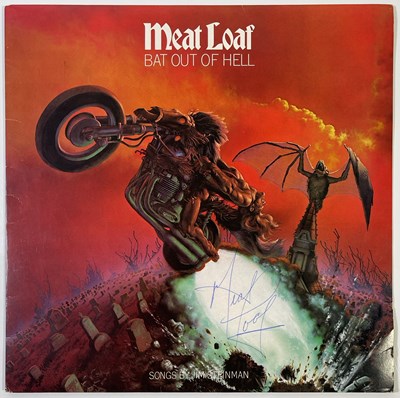 Lot 488 - MEAT LOAF - SIGNED COPY OF 'BAT OUT OF HELL'.