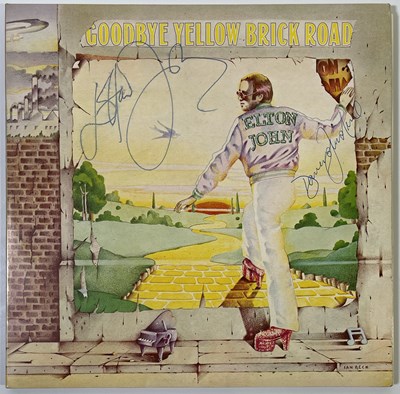 Lot 491 - ELTON JOHN - SIGNED COPY OF 'GOODBYE YELLOW BRICK ROAD'.