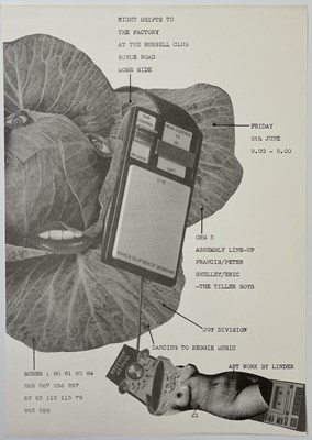 Lot 588 - JOY DIVISION 1ST FACTORY GIG MINI POSTER/FLYER - TONY WILSON ARCHIVE.