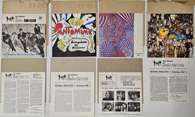 Lot 77 - THE BEATLES - CHRISTMAS FLEXI COLLECTION WITH ORIGINAL MAILING ENVELOPES