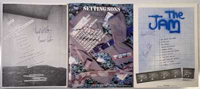 Lot 427 - THE JAM - SONGBOOKS SIGNED BY PAUL WELLER AND BRUCE FOXTON.