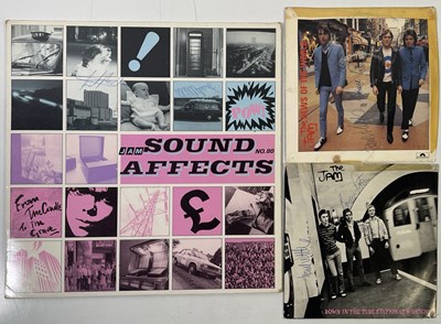 Lot 432 - THE JAM - LPS AND 7" SIGNED BY PAUL WELLER AND BRUCE FOXTON.