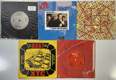Lot 280 - XTC - SIGNED SINGLES COLLECTION.